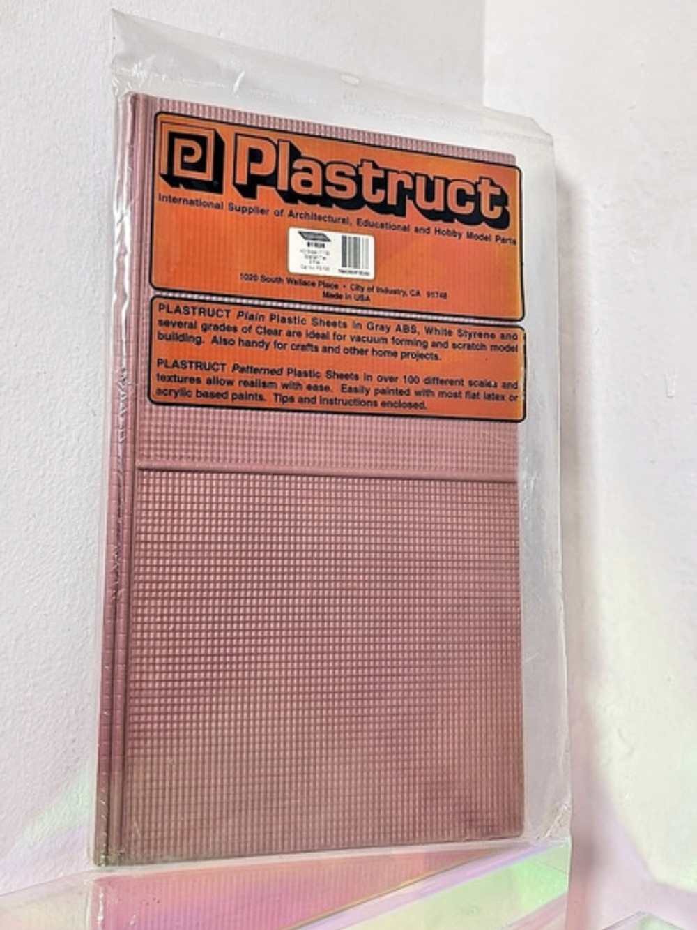 Plastruct 91638 HO Scale Spanish Tile Patterned